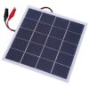 4W 5V Polycrystalline Silicon Solar Panel Lightweight DIY Solar Cell for Charging Small Electronics 172 x 175 x 2 mm