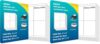 4" x 5" Glossy White Waterproof Shipping & Mailing Labels, 80 Labels (4 Labels Per Sheet), Printable Vinyl Sticker Labels for Inkjet & Laser Printers (Pack of 2)