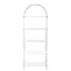 5-Tier Arched Clear Acrylic Bookshelf 11.81x23.62x65.35in Display Shelf