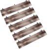 5-Tier Real Solid Wood Floating Shelves with Metal Bracket