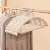 50-Piece Non-Slipngers with 360° Swivel k - Heavy-Duty Black Clothes Hangers for Coats Jackets Suits & Trousers - Space-Saving Wardrobes