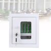 50-Slot Lockable Phone Charging Cabinet on Wheels - Mobile Charging Station for Schools & Classrooms Secure Device Storage Locker for Multiple Devices