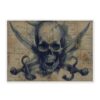 500-Piece Wood Jigsaw Pirate Skull Swords Vintage Map 20.5x15in