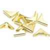 500Pcs Antique Bronze Book Corner Protectors Scrapbooking Albums Menus Folders Triangle 23x17mm