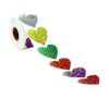 500Pcs Colored Heart Sticker Sparkling Star Sticker 25mm Wrapping Label for Scrapbooking Reward Adhesive Star