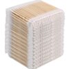 500 Pcs Cotton Swabs, 3 Inch Double Heads Wooden Sticks Disposable Soft Ear Swabs,Durable Travel Size Round Lint-Free Cotton Swabs for Art & Crafts,Nails,Ear Care,Makeup,Detail Cleaning
