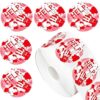 500Pcs Halloween Stickers Roll 1.2in Laser Bloody Hand Pattern Waterproof Decals Self-Adhesive Stickers Halloween Party Envelope Scrapbook Decorations