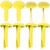 500pcs Iron Paper Fasteners for DIY Craft Projects, Yellow