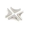 500Pcs Metal Book Corner Protectors Bronze Rhodium Gold Carved Corners for Albums Menus Folders