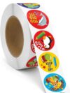 500 Pcs Motivational Stickers Roll for Kids & Teachers