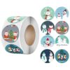 500Pcs / Roll Round Sealing Sticker Christmas Cards