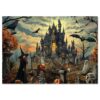 500 Piece Jigsaw Puzzle for Adults- Spooky Scary The Witch's Castle’