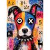500 Piece Jigsaw Puzzle for Adults, Cool Graffiti Pop Art Dog Jigsaw Puzzle