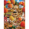 500 Piece Jigsaw Puzzle for Adults, Fall Autumn Small Town Puzzle