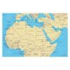 500 Piece North Africa Middle East Map Wooden Jigsaw Puzzle for Adults, Educational Geographic Puzzle, Durable Texture, Intellectual Exercise & Home Decor