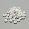50 Letter Beads Alphabet Beads White Silver Bulk 10mm Flat Assorted