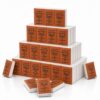 50 Pack Bible Verse Pocket Tissues Bulk Travel Size (Brown)