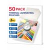 50 Pack Thermal Laminating Pouches, 9"x11.5" Laminating Sheets, 3 Mil, Clear, Laminate Sheets for Laminator, Letter Size, Office or School Supplies