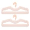 50 Pack Velvet Hangers Ultra Slim Non-Slip Short Neck 360° Swivel Hook Space Saving Felt Clothes Hangers Ideal for Dresses Coats and Pants