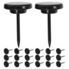 50pcs Black Round Thumb Tacks Zinc Alloy Flat Push Pins for Posters