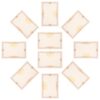 50pcs Blank Certificate Paper Sheets, Brown for Diploma Printing