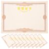 50pcs Brown Certificate Paper, 50 Sheets, Thick Blank Diploma Pages