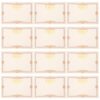 50pcs Brown Certificate Paper Sheets, 50 Blank Inner Pages