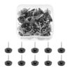 50Pcs Colored Push Pins Drawing Cork Notice Board Thumb Tacks for Display Picture Notes Memos Files Poster Pushpins