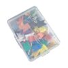 50 Pcs Colorful Message Board Tacks Push Pins Thumb Tacks Flag Pin Poster Pins Decorative Pushpins for Photos Colorful Pushpins