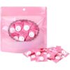 50 Pcs Compressed Towels Tablets, Disposable Face Towel Individually Wrapped, Plant Fiber Portable Towels for Camping, Hiking and Daily Skin Care