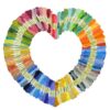 50Pcs Cross Stitch Accessories Embroidery Floss 8m Colored