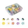 50 Pcs Flower Push Pins, Colorful Plastic Thumb Tacks for Bulletin Board, Cute Floral Drawing Pins for Cork Board, Map, Wall, Office, School, and Home Decor (Pink,Yellow,White,Purple,Light Blue)