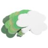 50pcs Handcrafted Clover Shape Paper Cards Writable Holiday Shamrocks