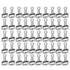 50Pcs Hollow Binders Clips, Skeleton Binders Clips, Iron Material (Black)