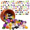 50PCS Mini Halloween Squishies Bulk, Halloween Squishies Stress Relief Toy Set