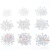 50Pcs Nail Rhinestones, Clear Round Gems Multi & White, DIY Nail Art & Makeup (3941)