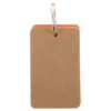 50pcs Orange Blank Paper Index Cards with Ring Binder for Study