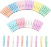 50PCS Pastel Wooden Clothespins, 2.9-inch Colored pins, Suitable for Hanging Photos, DIY， Multi Purpose Clothes Clip.