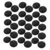 50pcs Plastic Round Suitcase Foot Pads Replacement Black Pp Bag