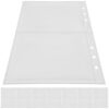 50pcs PVC Photo Sleeves 2 Pocket Reusable Binder Refills for Photos