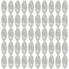 50Pcs Spoon Fishing Spinner Swimbaits for Freshwater, Spoons Rigs Spinner Baits Sequins Lures Slices Lures Making