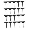 50pcs Thumb Tacks for Bulletin Boards, Zinc Alloy, Black