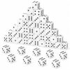 50 Pcs White Casino Dice 0.75 Inch (19mm) Acrylic Dice Game 6 Sided Cubes Dice Bulk Bulk for Table Games, Board Games, and Math Teaching (White)