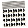50 Sheets Black PVC Graduation Cap Stickers 50 for 2026