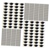 50 Sheets Black PVC Graduation Cap Stickers C544 for Crafts