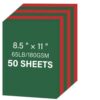 50 Sheets Christmas Colored Cardstock, Red Cardstock Paper 8.5 x 11