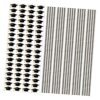 50 Sheets Graduation Hat Stickers PVC Black 50 2026
