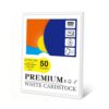 50 Sheets White Cardstock,8.5 x 11 Inch Cardstock Paper,65 lb/175 gsm,Card Stock Printer Paper for invitations,business cards,crafts and printing