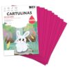 50x65 Fuchsia 185g Card Large for Crafts, Scrapbooking, Posters, School and School Use - SIDI (Fuchsia, 125h)