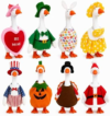 OIKOMAI 8 Pack Desk Goose Outfits